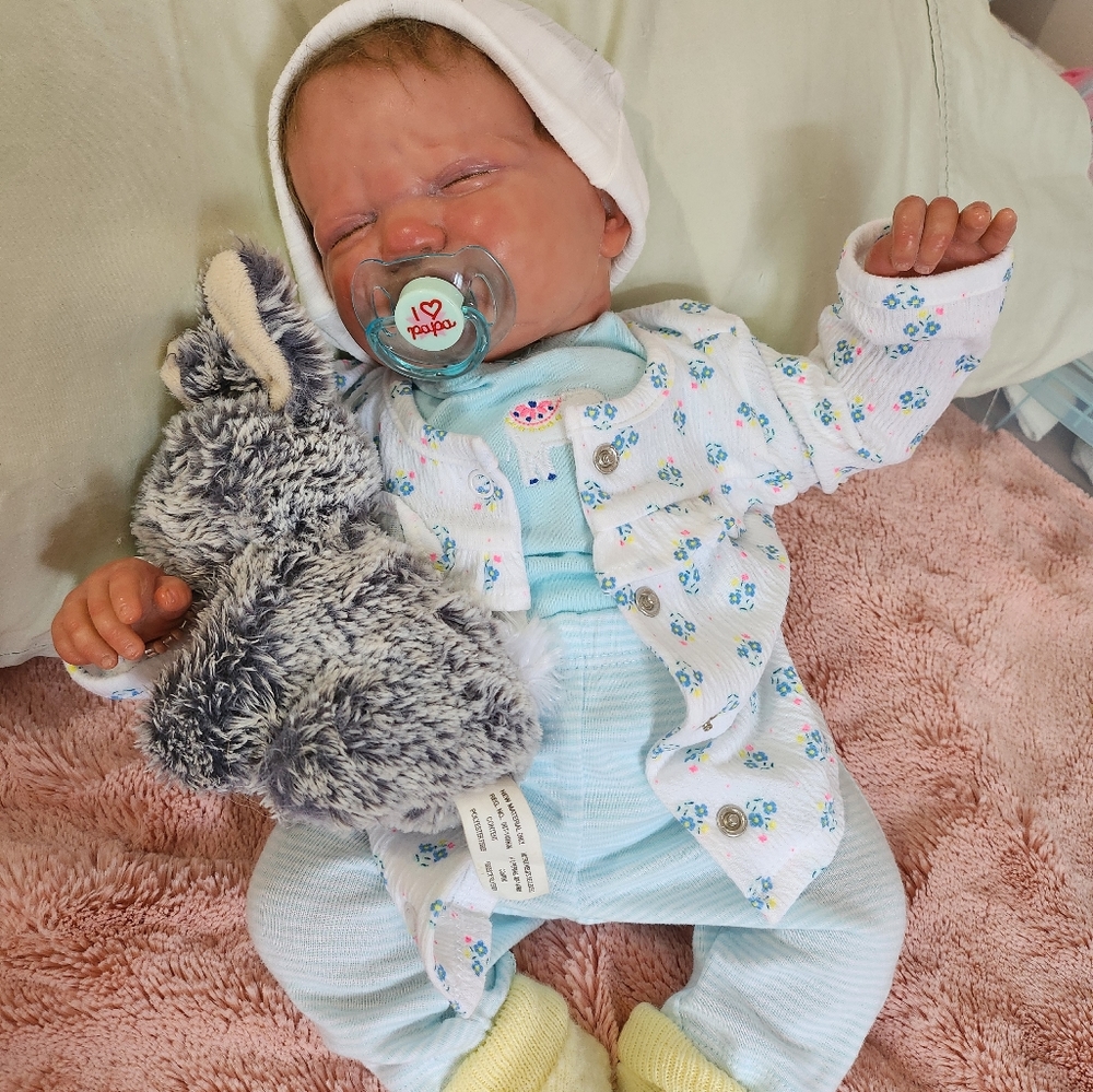 Beach reborn baby